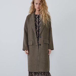 Zara Oversized Lined Coat NWT